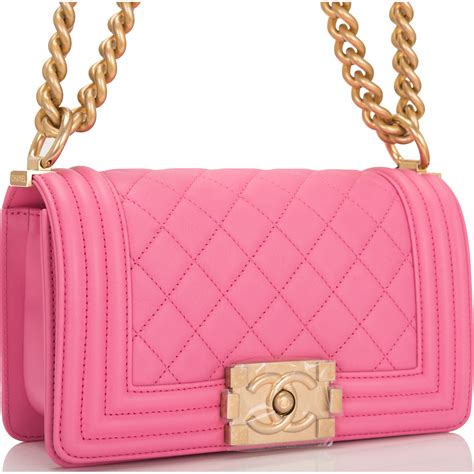 chanel boy bag pink gold|chanel boy flap bag price.